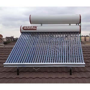 Eraslan 350L Low Pressure Vacuum Tubes Complete Solar Water Heating System